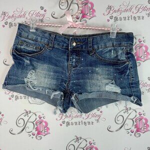 Urban heritage shorts mini booty ripped Denim Distressed Women Shorts light wash